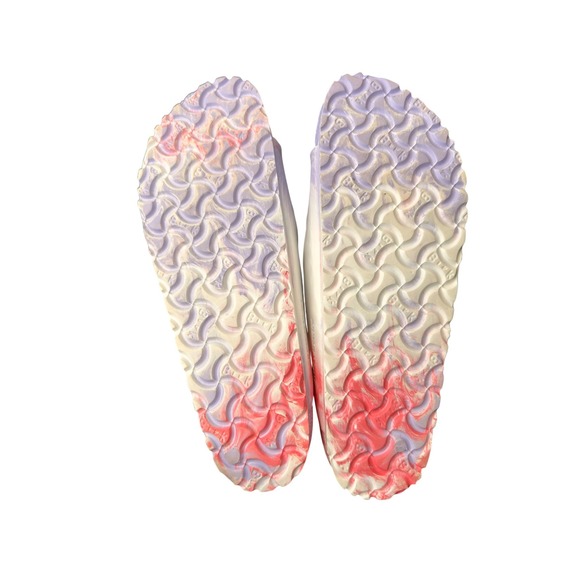 Birkenstock Purple White Two Strap EVA Arizona Essentials Sandal Size 9 - 9 1/2 - Picture 8 of 8